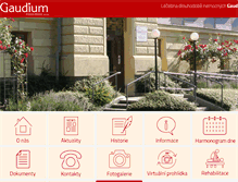 Tablet Screenshot of gaudium-fm.cz